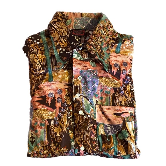 1970’s Dagger Collar Polyester Men’s Shirt Sutton Collection Knits - Picture 3 of 10